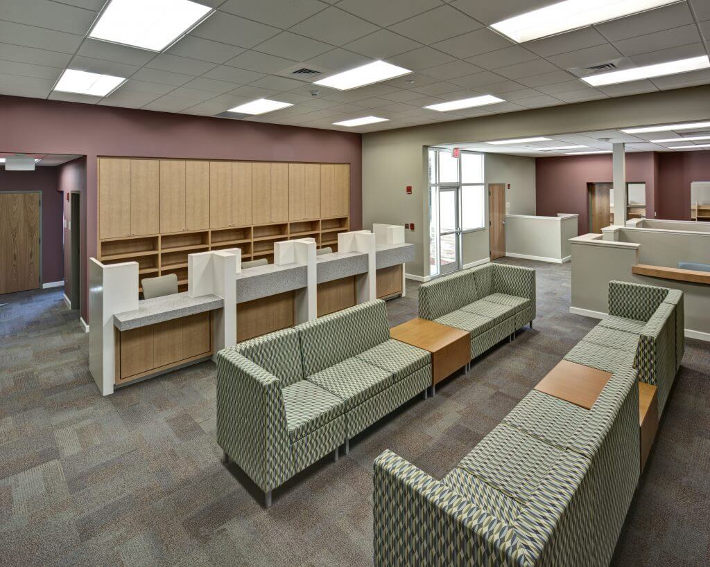 PSC Building 3600 reception and waiting area