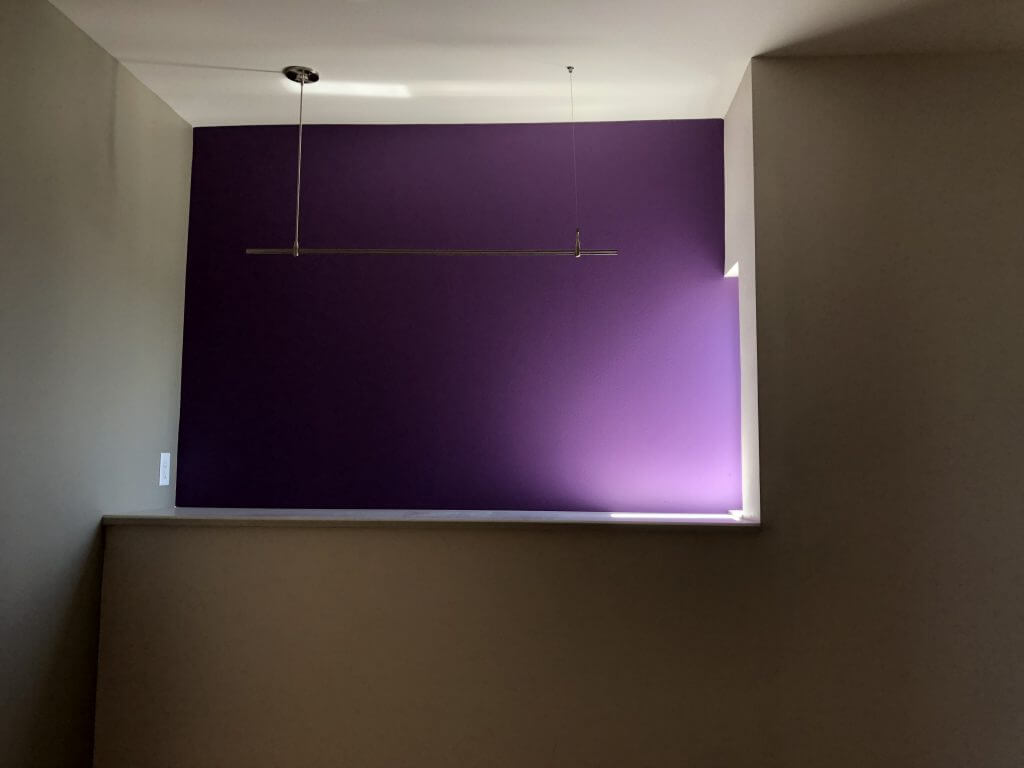 Personal Residence purple wall